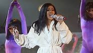 Cardi B Performs in a Bathrobe After Her Costume Rips Onstage