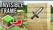 How To Get Invisible Item Frame In Minecraft - Full Guide
