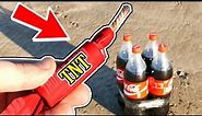LOOK WHAT HAPPENS WHEN YOU EXPLODE 4 COCA COLA BOTTLES!! - EXPERIMENT AT HOME