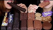 ASMR MILK & DARK CHOCOLATE MILKA CAKES, GIANT DARK CHOCOLATE HONEYCOMB BAR, CARAMEL MILKY WAY 먹방