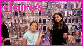 CLAIRES 3 PHONE CASES CHALLENGE | SISTER FOREVER