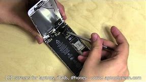 iPhone 5S screen replacement / digitizer glass and LCD reinstallation instructions