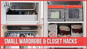 How to fit everything in a small wardrobe or closet | OrgaNatic