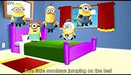 5 Little Minions Jumping On a Bed, Nursery Rhymes for kids