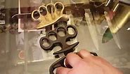 Rare Antique Ergonomic Brass Knuckles