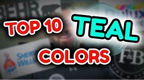 TOP 10 TEAL PAINT COLORS | Awesome Green and Blue Wall Colors