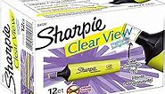 Sharpie Clear View Highlighter, Chisel Tip, 12 Pack
