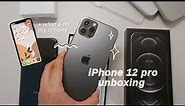  iphone 12 pro unboxing (graphite, 128gb) + what's on my iPhone