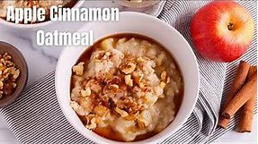 APPLE CINNAMON OATS | How to make the best Oatmeal | Cozy Fall recipe |