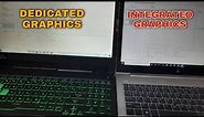 Dedicated vs integrated Graphics card explained