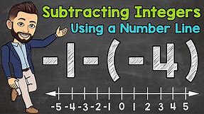 Subtracting Integers Using a Number Line | Math with Mr. J