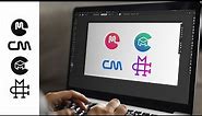 CM Logo Design Process From Start To Finish_ Adobe illustrator