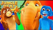 Colorful Animals! | Jungle Beat | Cartoons for Kids | WildBrain Happy