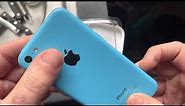 iPhone 5C Unboxing Blue 16GB Retro Tech ASMR in 2020 / filmed with iPhone Mini Lo-Fi