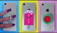 DIY PHONE POPSOCKETS! Easy Phone Case Decorations / DIY PHONE GRIPS