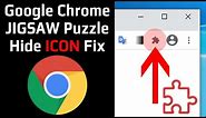Google Chrome Desktop Browser How To Hide Jigsaw Puzzle Extensions Icon & Revert Old Menu