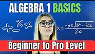 Algebra 1 Basics for Beginners