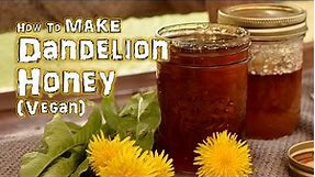 How to make EASY Dandelion Honey (Vegan)