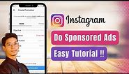 How to do Sponsored Ads on Instagram !