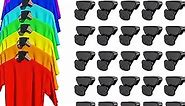 30PCS Space Saving for Hangers, Space Savers Bear-Shaped with Triangles for Hangers, Clothes Hanger Connector Hooks, Hanger Extender for Heavy Duty Cascading Connection Hook, Black