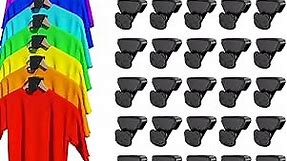 30PCS Space Saving for Hangers, Space Savers Bear-Shaped with Triangles for Hangers, Clothes Hanger Connector Hooks, Hanger Extender for Heavy Duty Cascading Connection Hook, Black