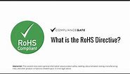 What is the RoHS Directive?