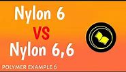 Difference between nylon 6 and nylon 6,6.