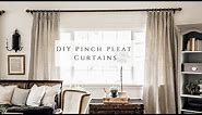 DIY Pinch Pleat Curtains