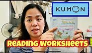 Day1: 7A 1 Actual Kumon Worksheets l Reading for beginners