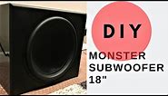 Best DIY Sealed Subwoofer! 18" Dayton Ultimax Flat Pack Build (New tutorial and how to!)