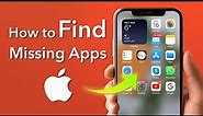 How to Find Missing Apps on iPhone?