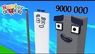 Numberblocks Comparison 9 90 900 9000 90000 900000 to 9 Million Numberblocks Standing Tall