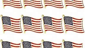 Juvale American Flag Lapel Pins (USA, Bulk, 12 Pack)