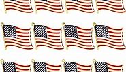 Juvale American Flag Lapel Pins (USA, Bulk, 12 Pack)
