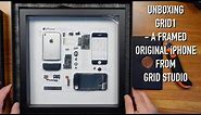 Unboxing Grid1 - the framed original iPhone from Grid Studio