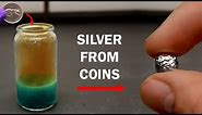 Extracting pure silver from a coin