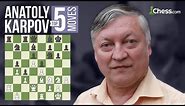 Anatoly Karpov's 5 Most Brilliant Chess Moves