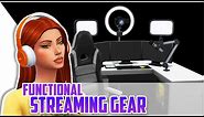 FUNCTIONAL STREAMING GEAR FOR YOUR SIMS 📷🎮 - The Sims 4 CC Showcase