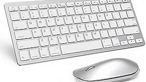 Wireless Keyboard and Mouse for iPad (iPadOS 13 and Above), SPARIN Bluetooth Keyboard and Mouse for iPad 10th 9th 8th Gen/ iPad Pro 12.9 11 / iPad Air 5th 4th Gen, Silver White