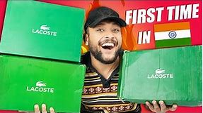 I Spend ₹30000 on Lacoste White Shoes/Sneakers Haul For Men 2023 🔥 ONE CHANCE