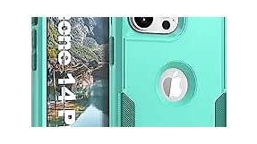 for iPhone 14 Pro Max Case [Dropproof] [Military Grade Shockproof] [ 2 Pack Tempered Glass Screen Protector], Heavy Duty Protection Phone Case for iPhone 14 Pro Max-Mint Green