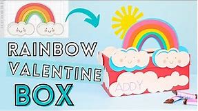 How To Create A Rainbow Valentine Box With Cricut Maker