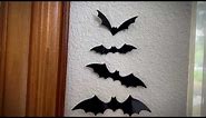 Bats Wall Decor, 3D Halloween Decoration Stickers for Home, Waterproof