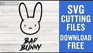Bad Bunny Svg Free Cut File for Cricut
