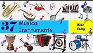 World Musical Instruments |Musical instruments with pictures | 37 types of musical instruments