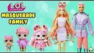 Masquerade Family DIY LOL Family Custom Fun Craft With Barbie and Ken