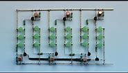 *No IC* 6 Channel LED Chaser, using BC547 and BC557 Transistor