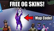 (WORKING) How To Get *FREE OG SKINS* In Fortnite To Flex! (Map Code)
