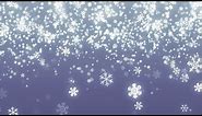 Falling Snowflakes Background Loop for Winter/Holidays