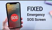 Fix iPhone Stuck on Emergency SOS Screen/Your Emergency Contacts Have Been Notified